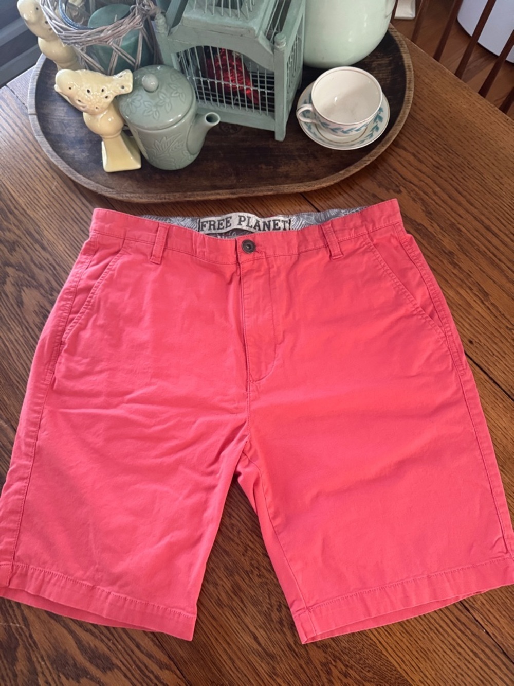 Free Planet Men's Stretch Chino Shorts - Size 34